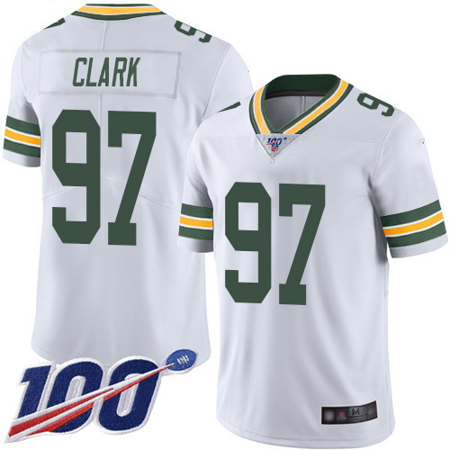 Green Bay Packers Limited White Men #97 Clark Kenny Road Jersey Nike NFL 100th Season Vapor Untouchable->youth nfl jersey->Youth Jersey
